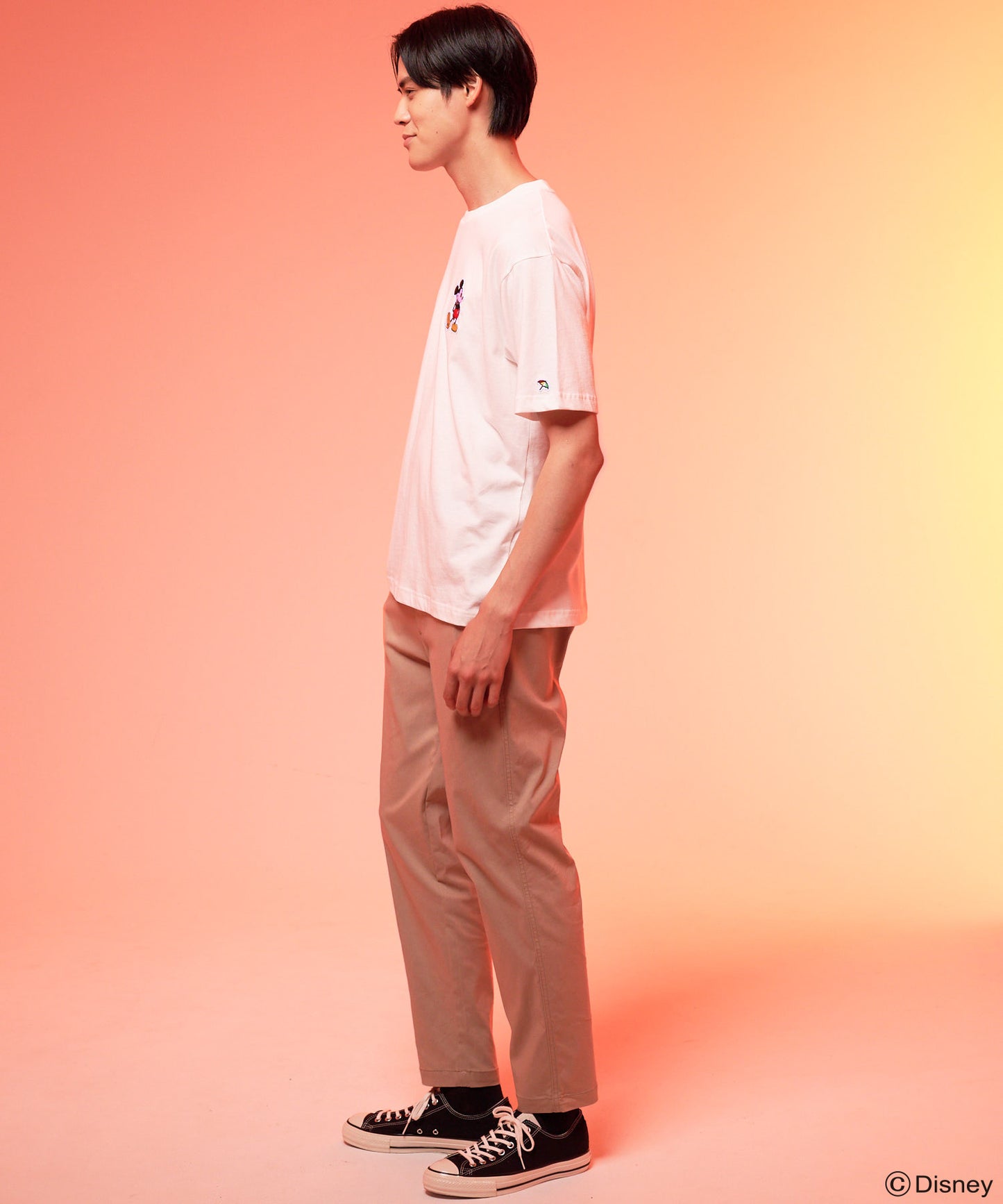 Mickey/Arnold Palmer/シェア ワッペンTシャツ