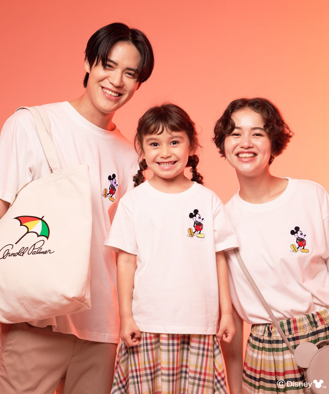 Mickey/Arnold Palmer/シェア ワッペンTシャツ