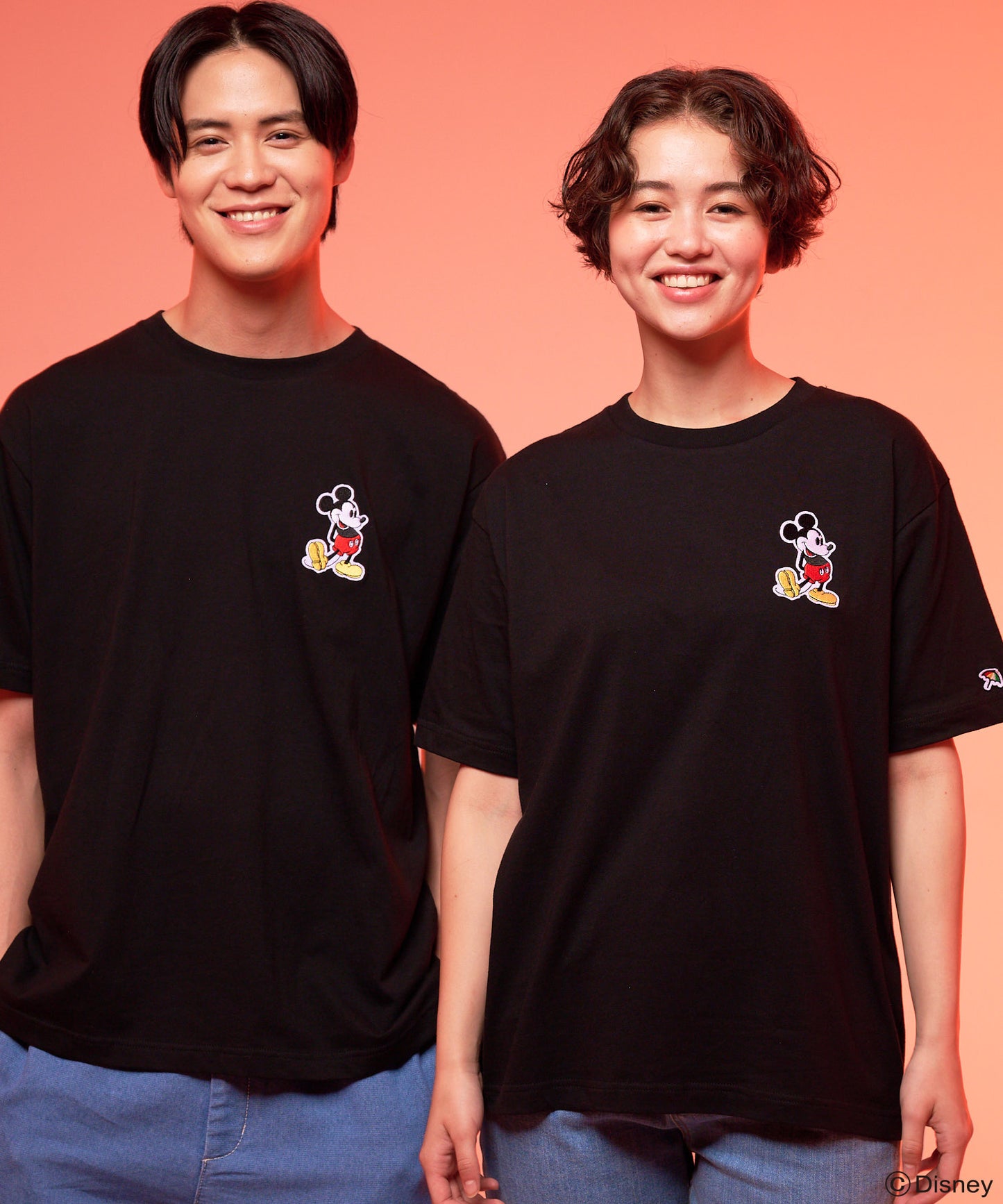 Mickey/Arnold Palmer/シェア ワッペンTシャツ