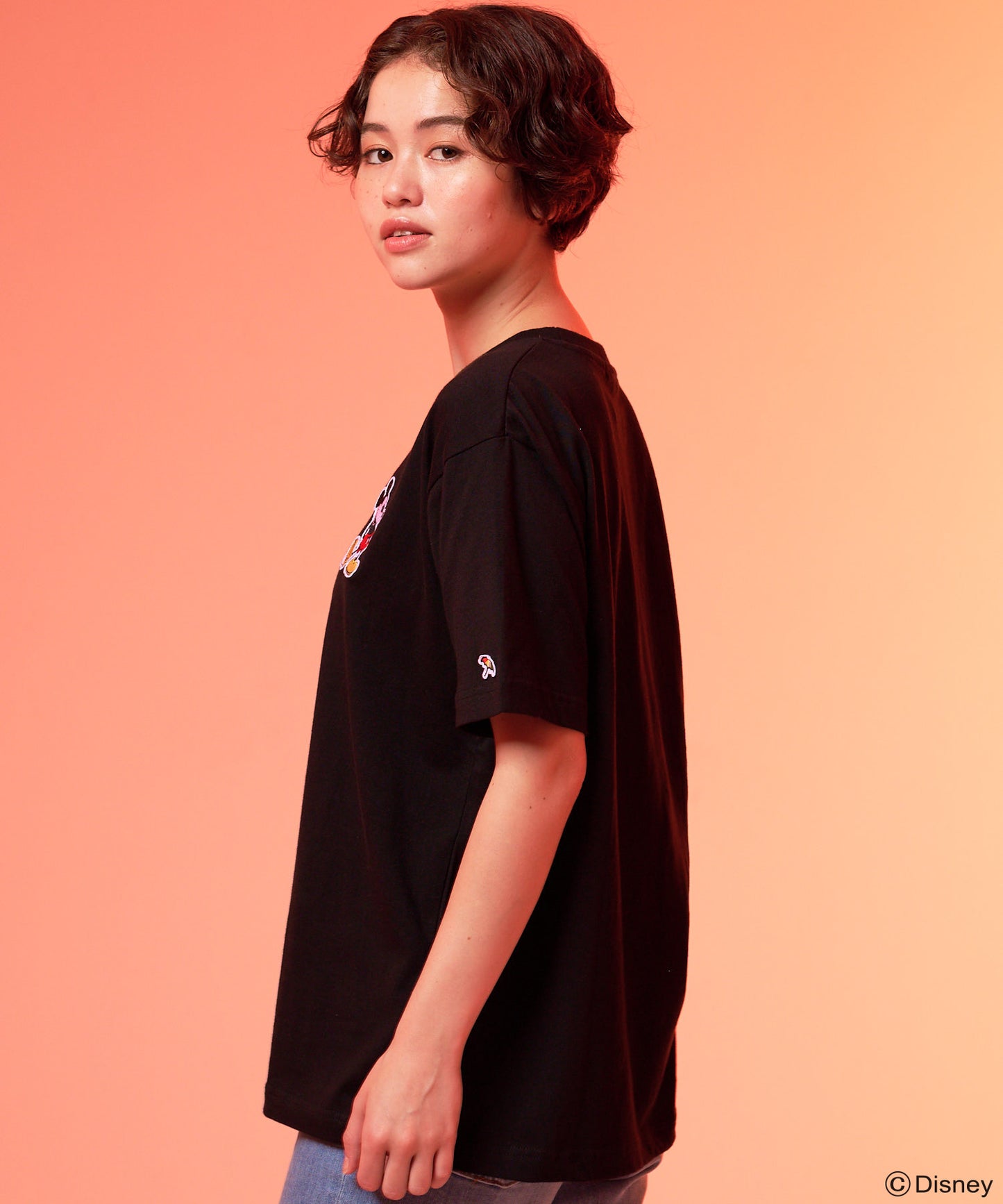 Mickey/Arnold Palmer/シェア ワッペンTシャツ