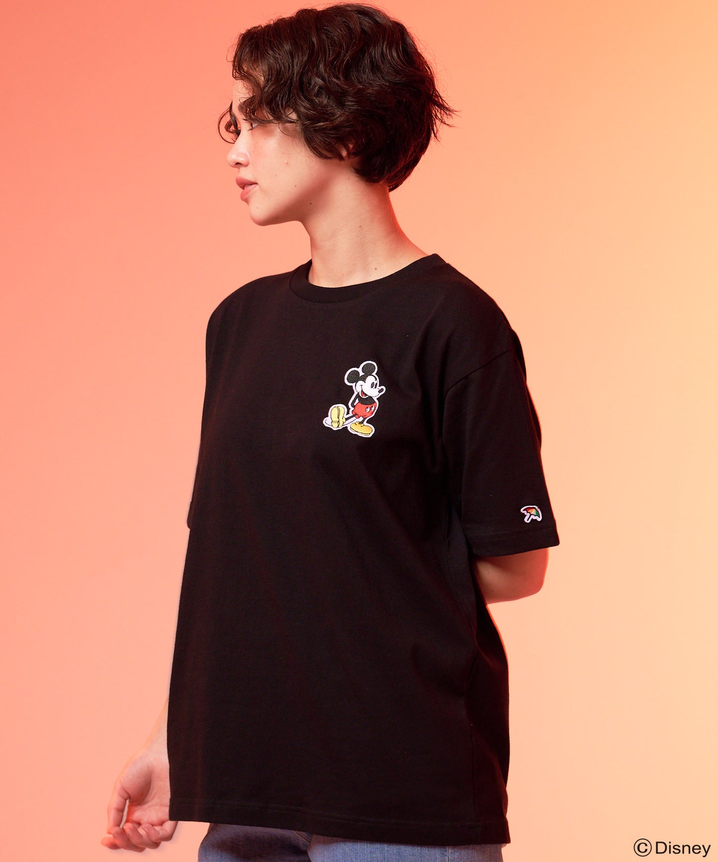 Mickey/Arnold Palmer/シェア ワッペンTシャツ