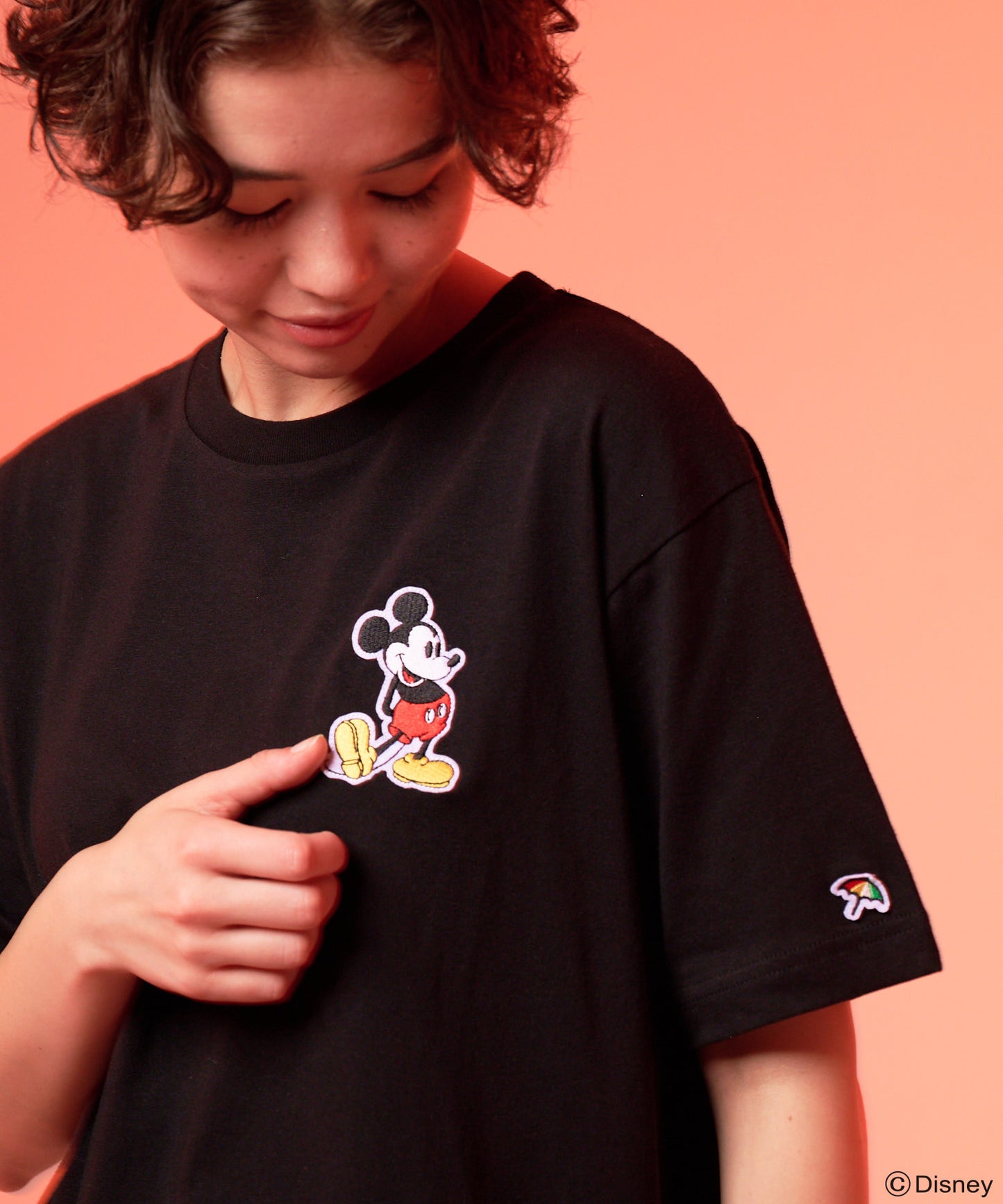 Mickey/Arnold Palmer/シェア ワッペンTシャツ