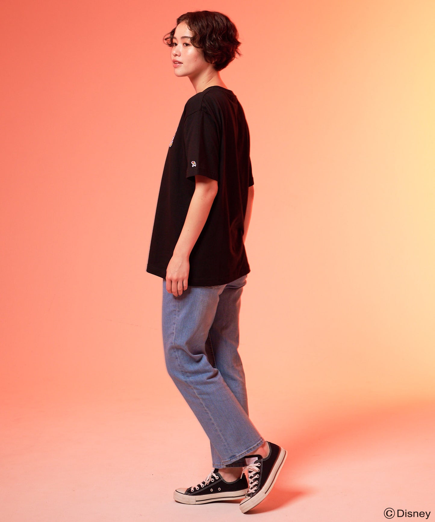 Mickey/Arnold Palmer/シェア ワッペンTシャツ
