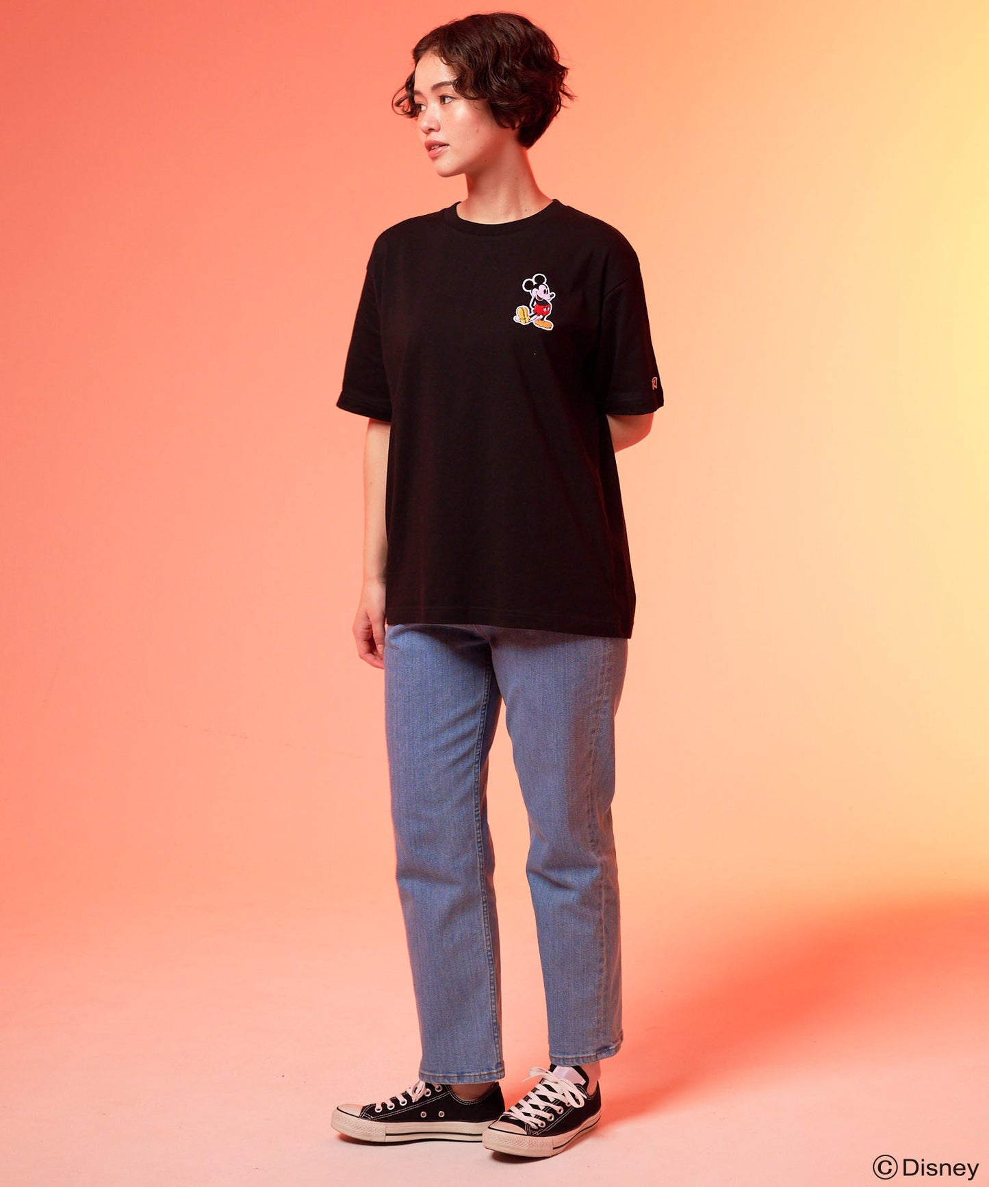 Mickey/Arnold Palmer/シェア ワッペンTシャツ