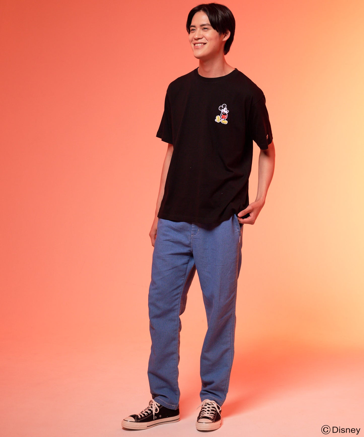 Mickey/Arnold Palmer/シェア ワッペンTシャツ