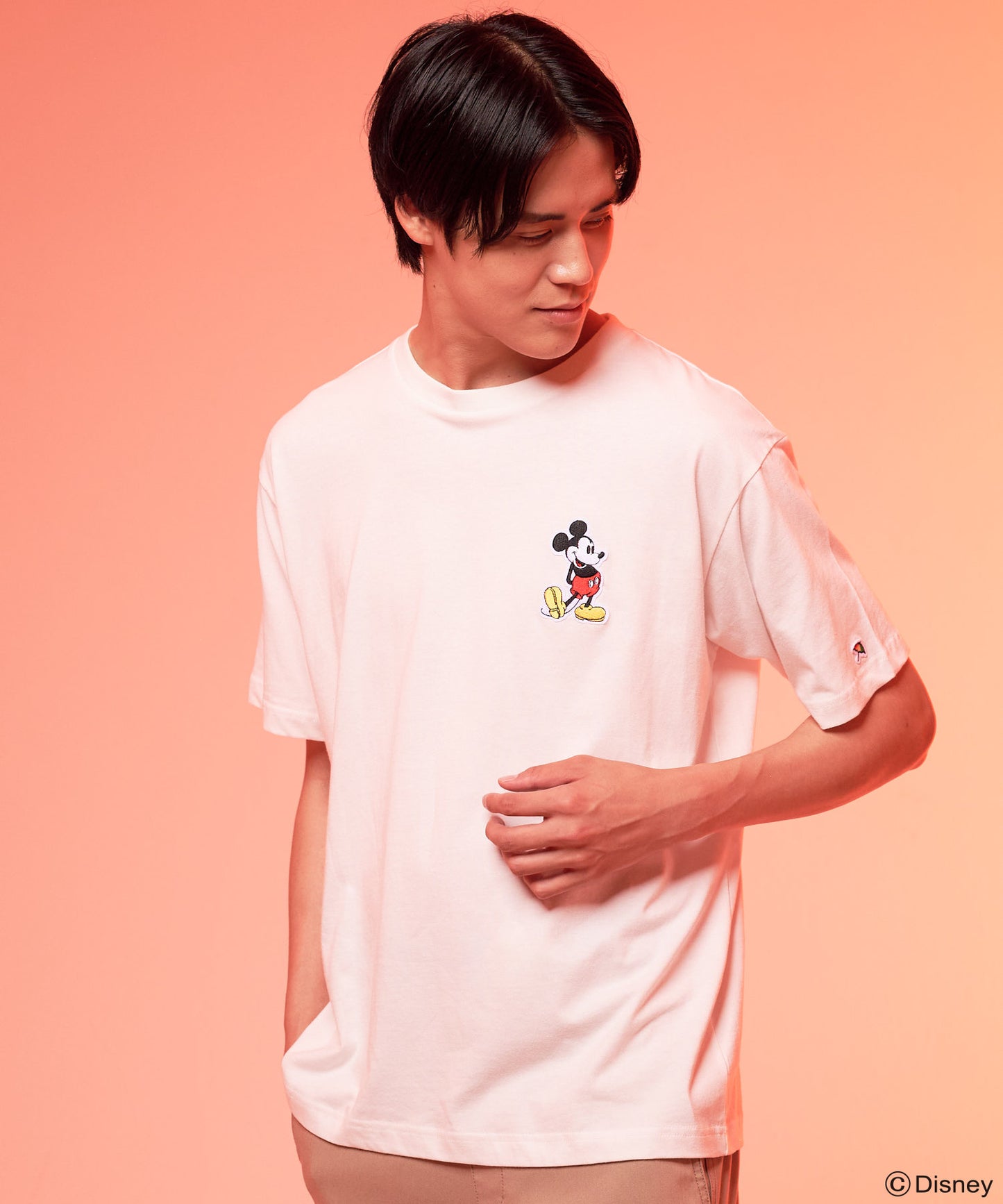 Mickey/Arnold Palmer/シェア ワッペンTシャツ