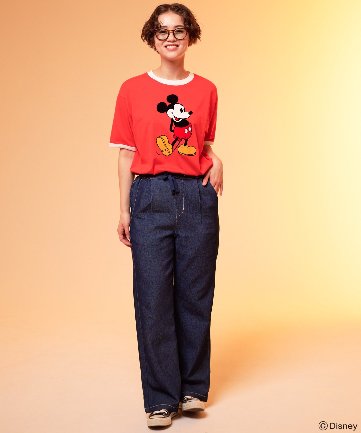 Mickey/Arnold Palmer/シェア フロッキーTシャツ