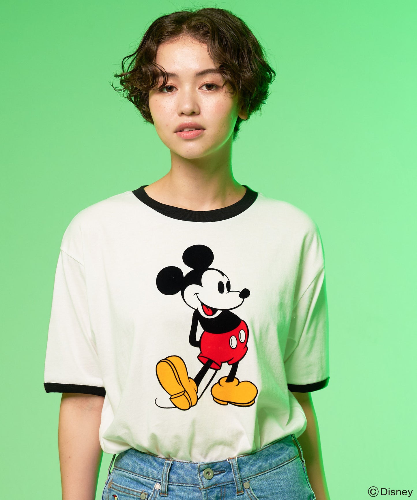 Mickey/Arnold Palmer/シェア フロッキーTシャツ
