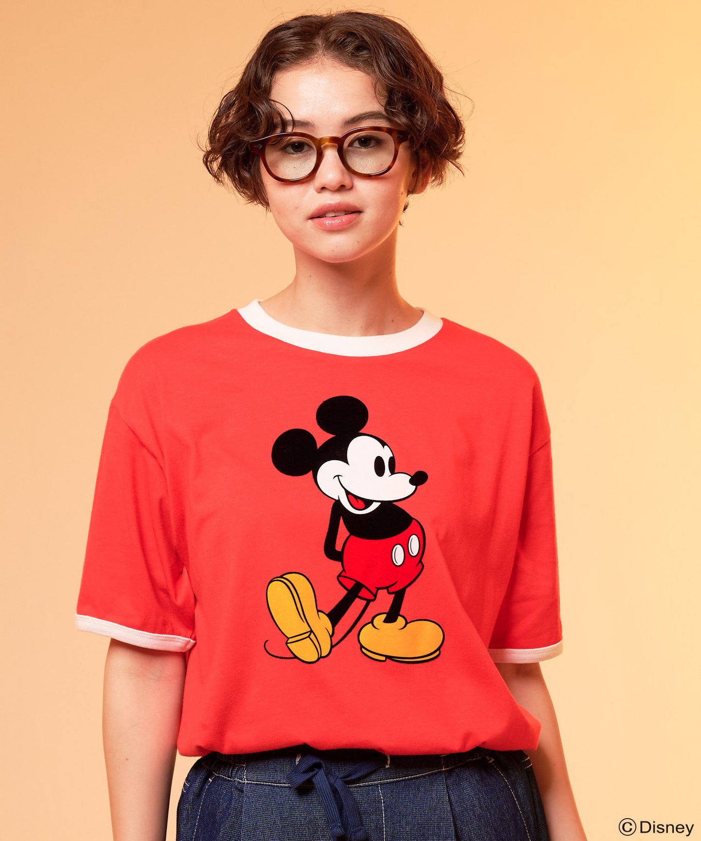 Mickey/Arnold Palmer/シェア フロッキーTシャツ