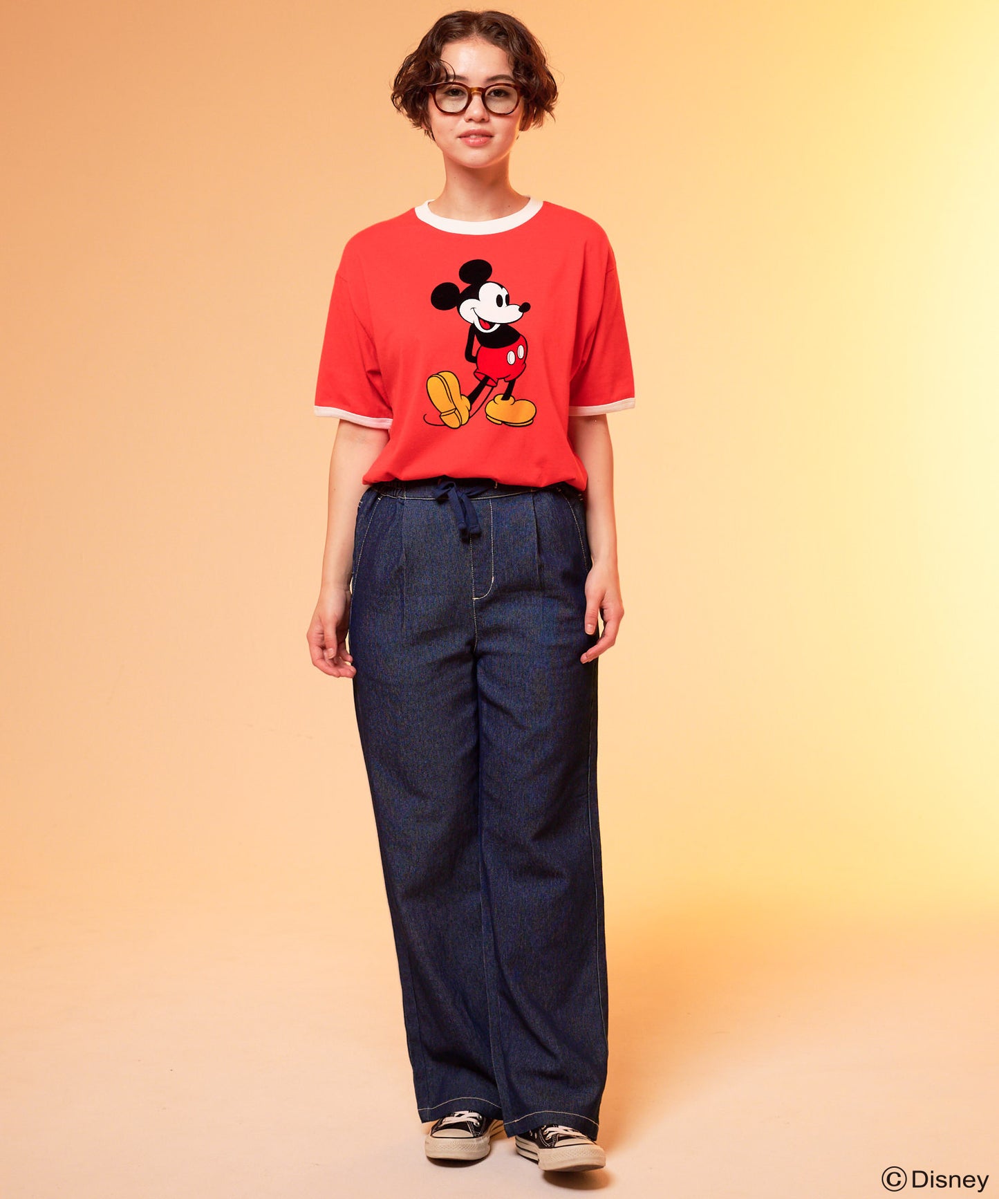 Mickey/Arnold Palmer/シェア フロッキーTシャツ