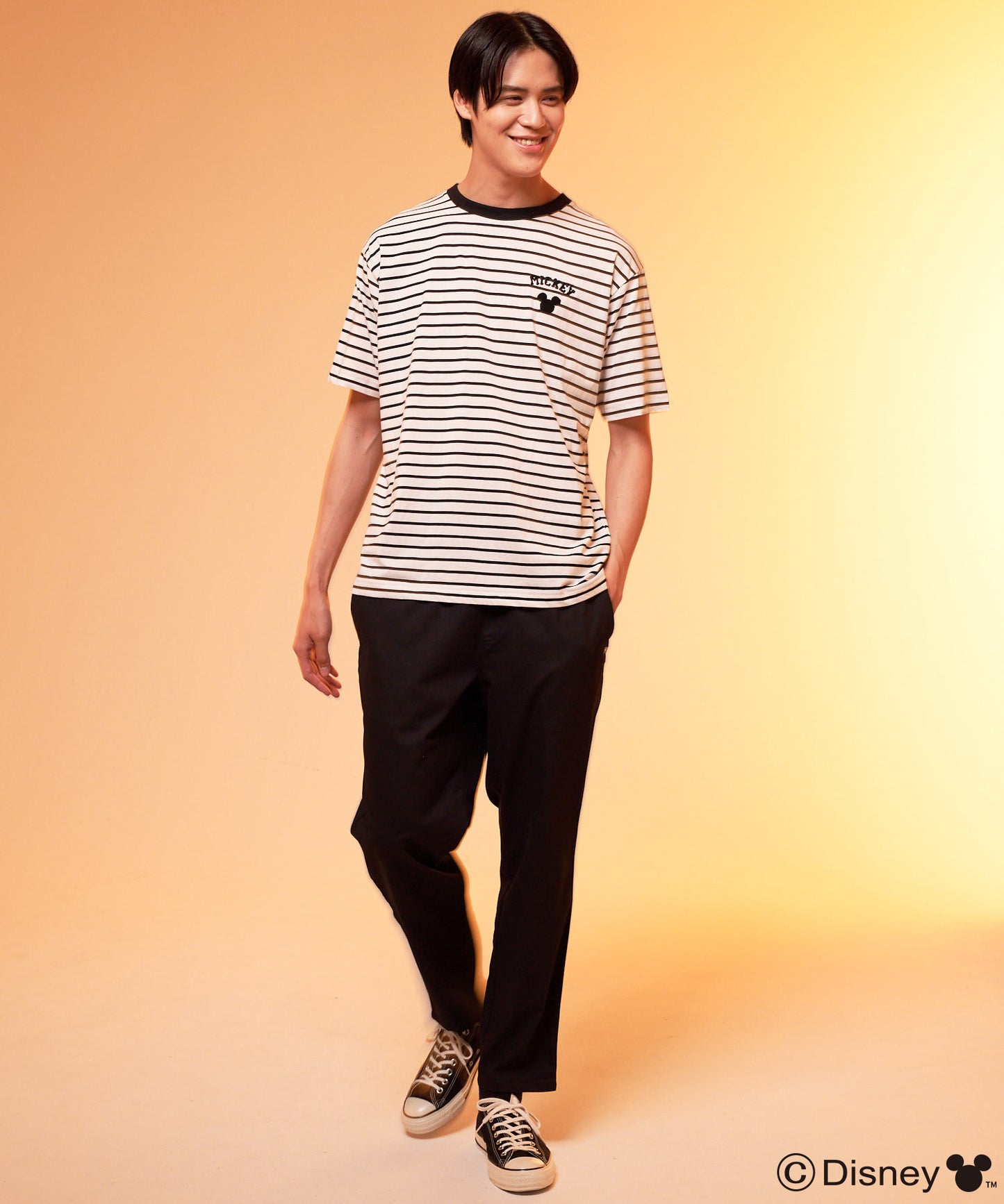 Mickey/Arnold Palmer/シェア ボーダーTシャツ