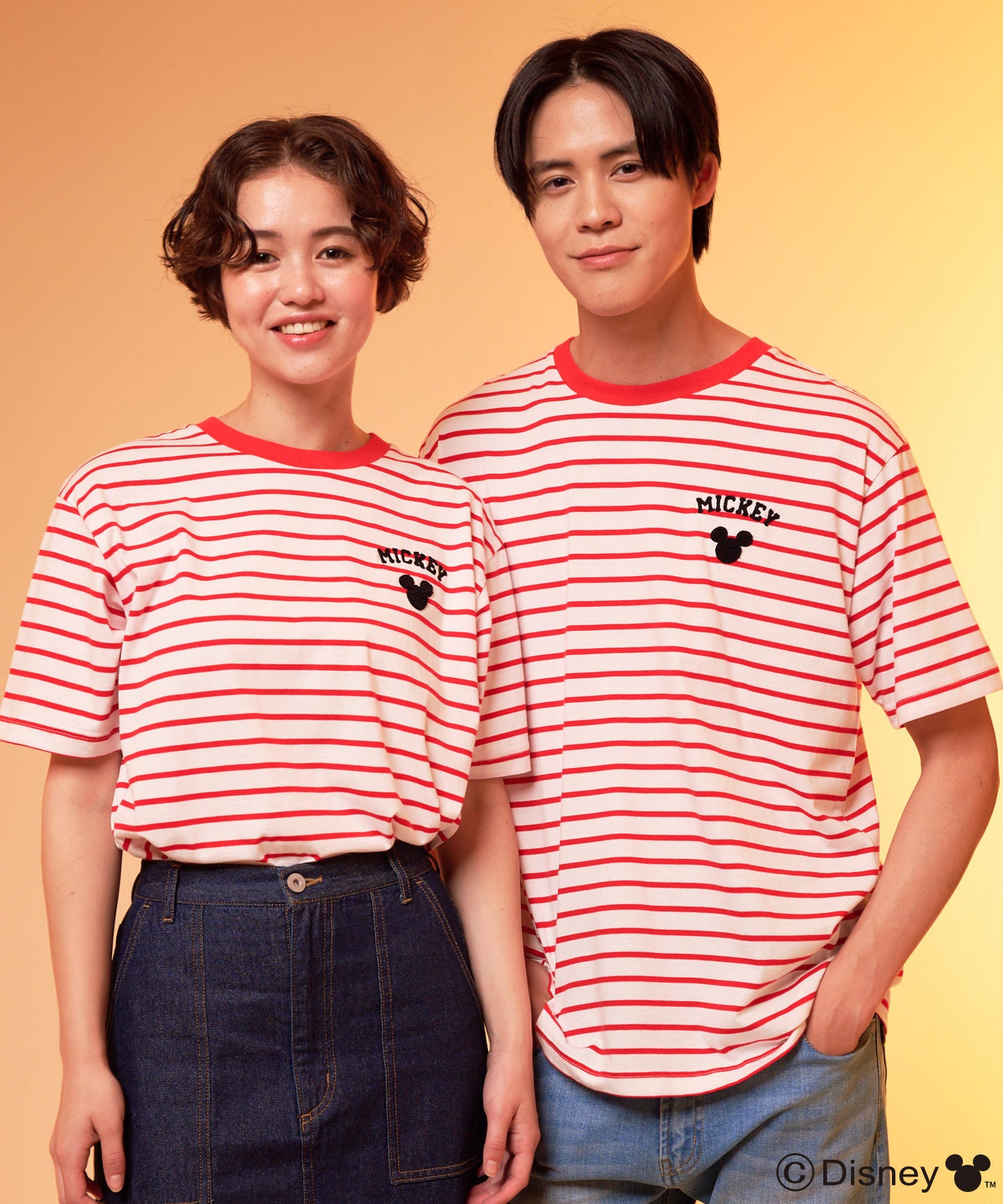 Mickey/Arnold Palmer/シェア ボーダーTシャツ