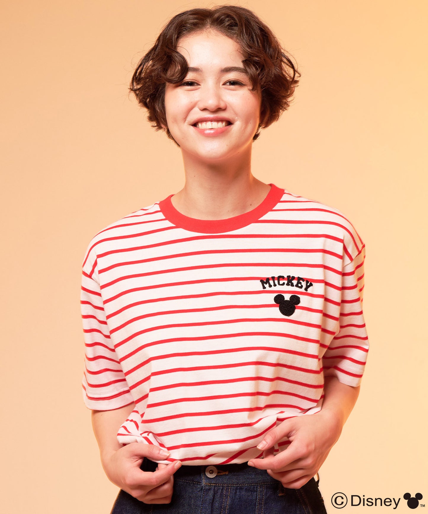 Mickey/Arnold Palmer/シェア ボーダーTシャツ