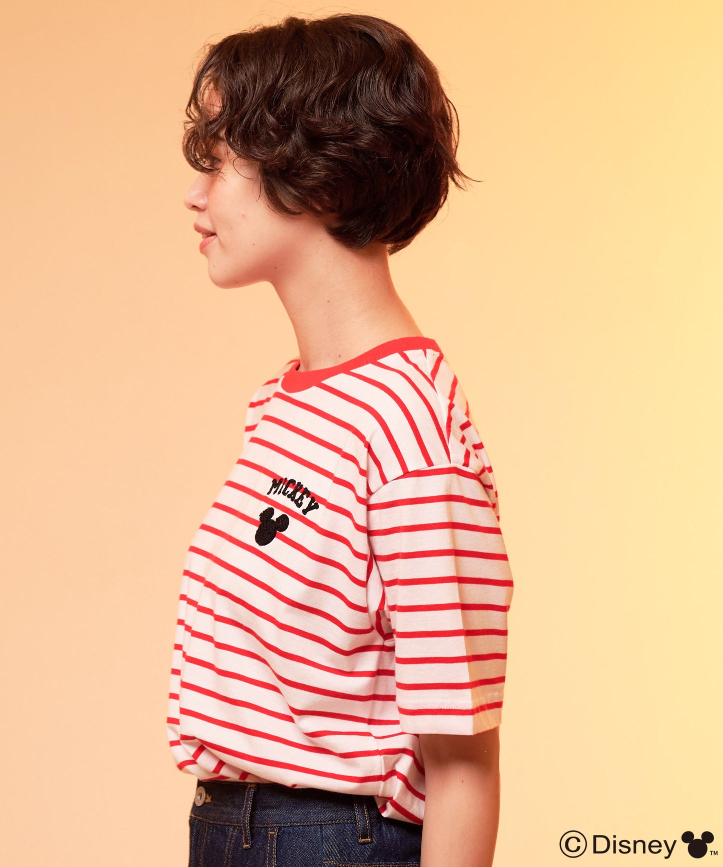 Mickey/Arnold Palmer/シェア ボーダーTシャツ