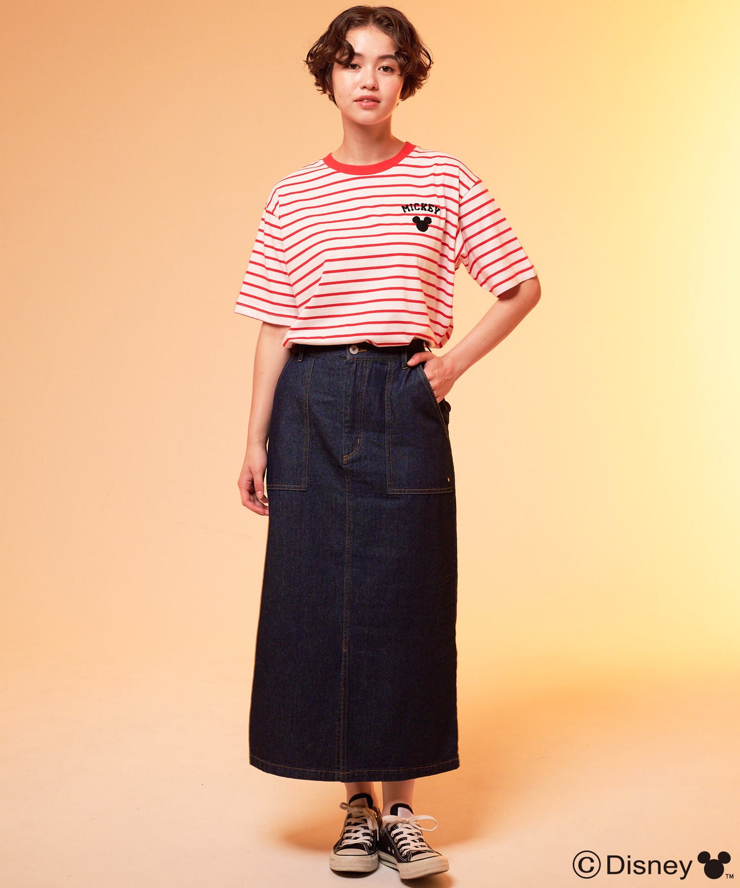 Mickey/Arnold Palmer/シェア ボーダーTシャツ