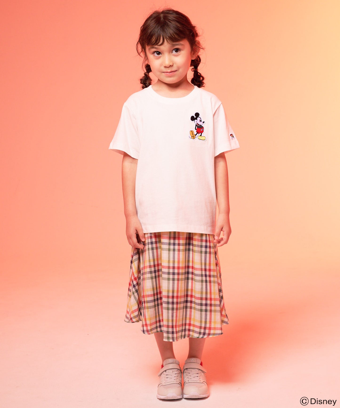 Mickey/Arnold Palmer/ワッペンTシャツ【キッズ】