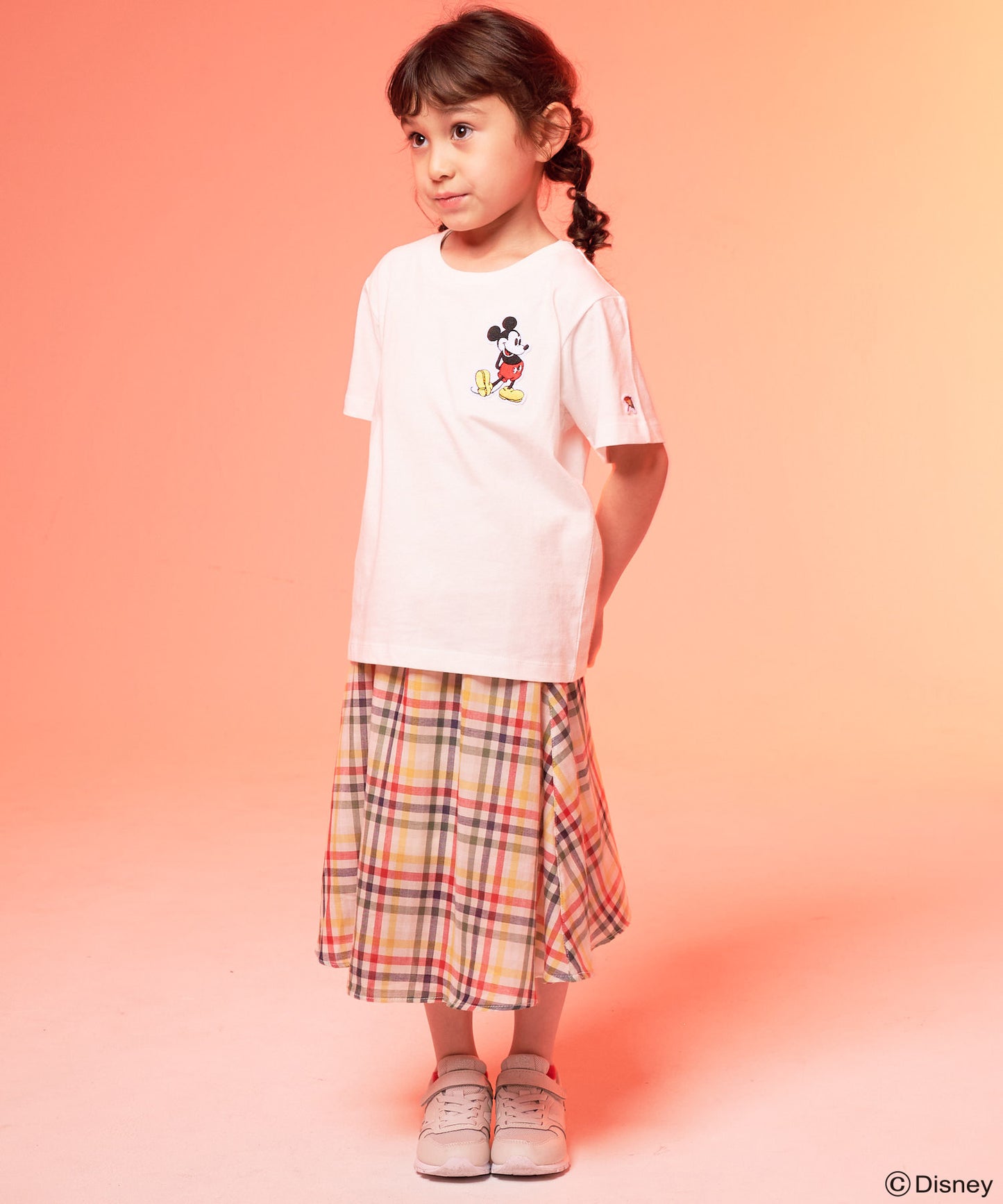 Mickey/Arnold Palmer/ワッペンTシャツ【キッズ】