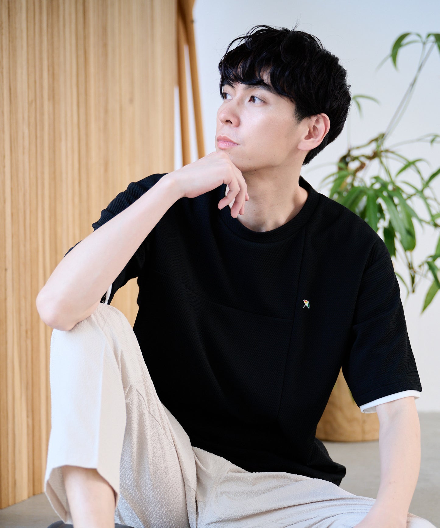 ドライワッフル フェイクレイヤードTシャツ
