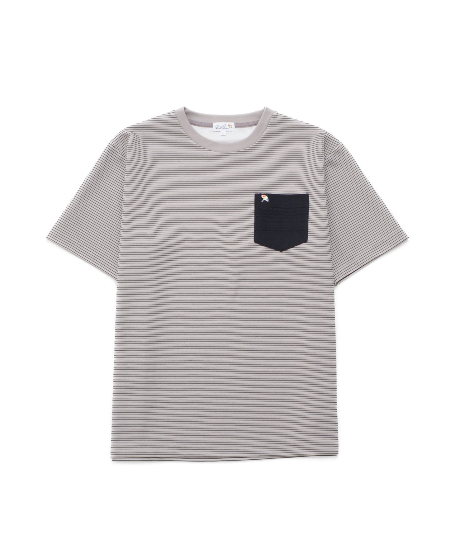 ドライリップルボーダー ポケットTシャツ