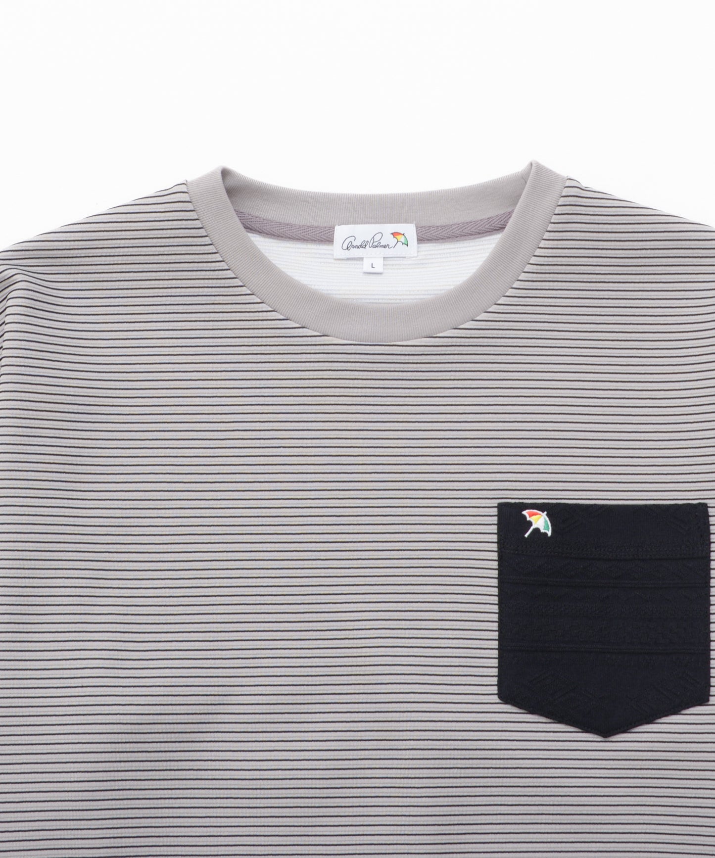 ドライリップルボーダー ポケットTシャツ