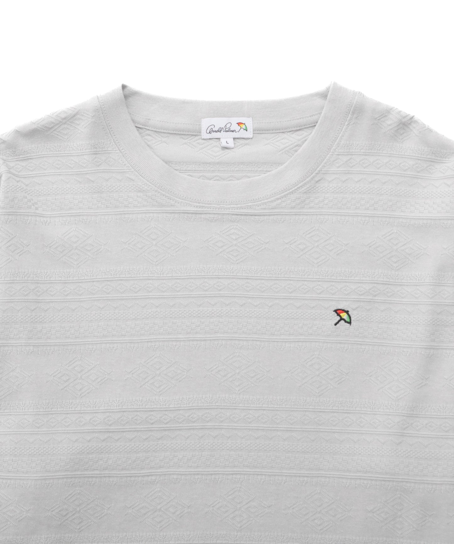 幾何学ジャガードTシャツ
