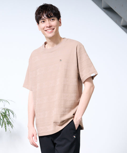 Arnold Palmer 幾何学ジャガードTシャツ