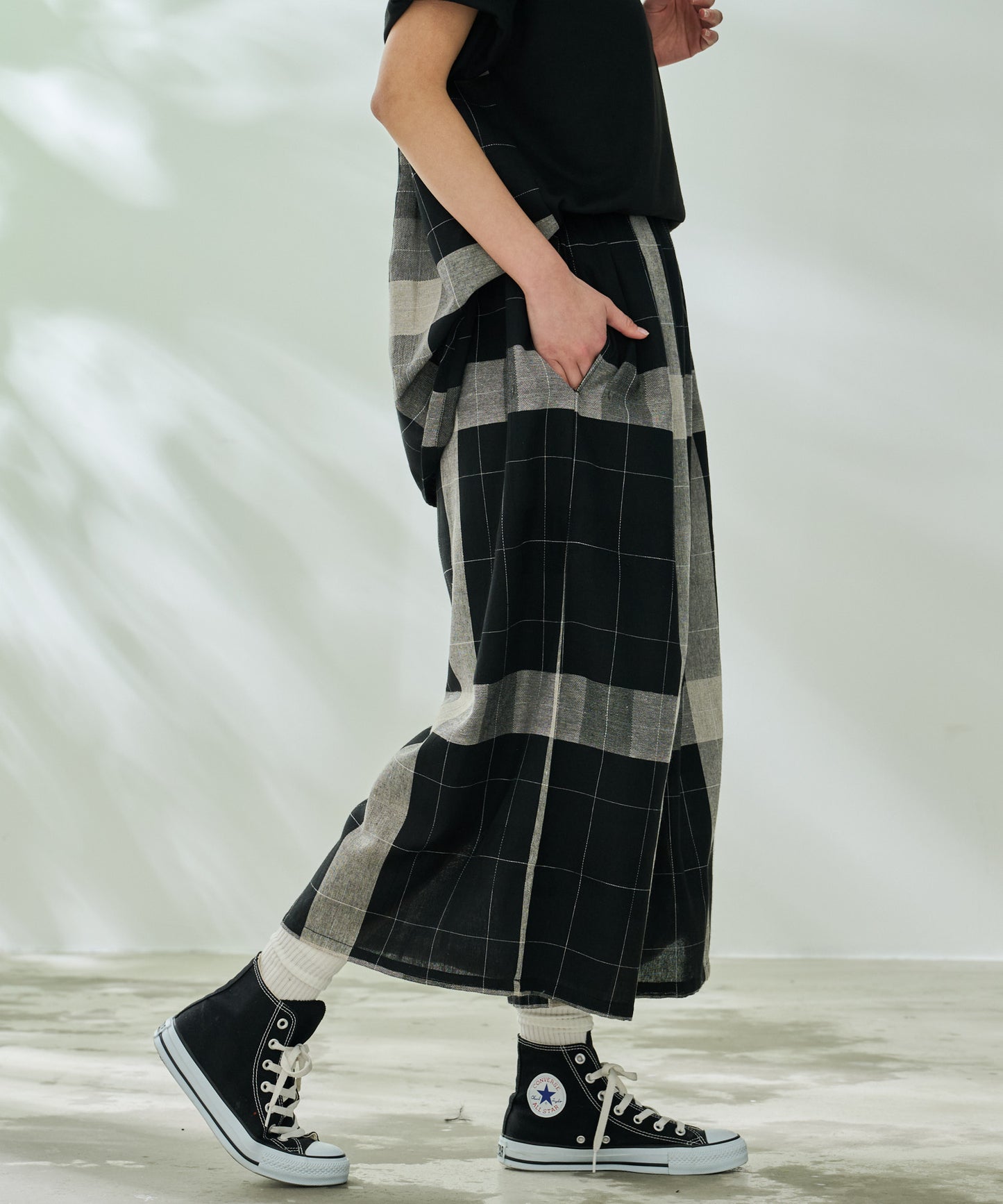 【TIME SALE】ビックチェックフレアパンツ