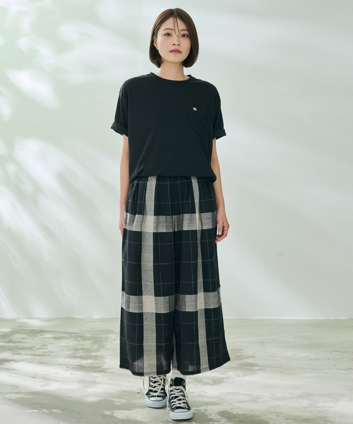 【TIME SALE】ビックチェックフレアパンツ