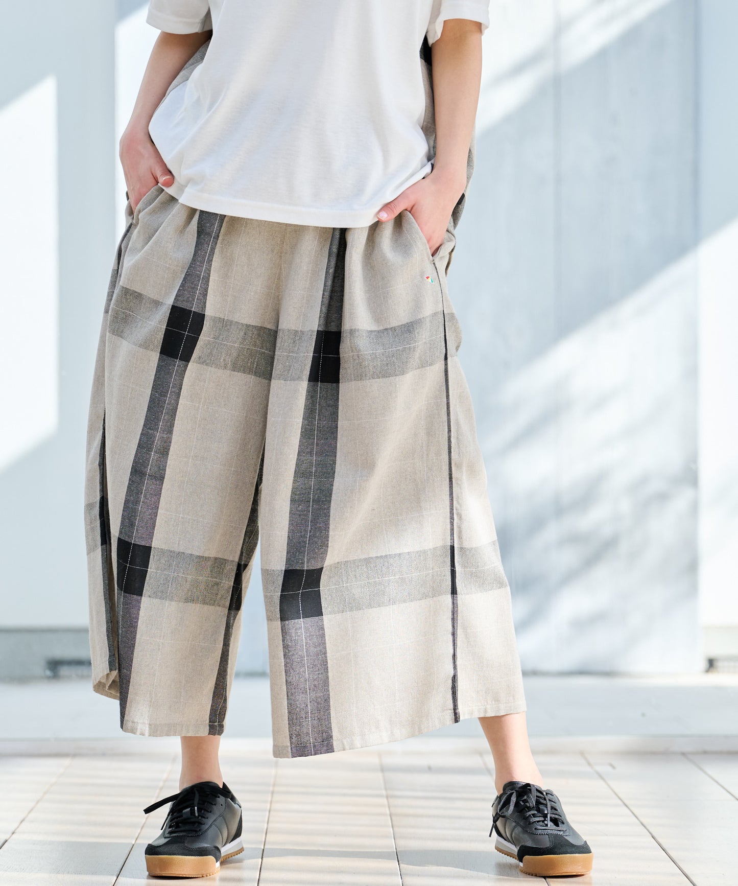 【TIME SALE】ビックチェックフレアパンツ