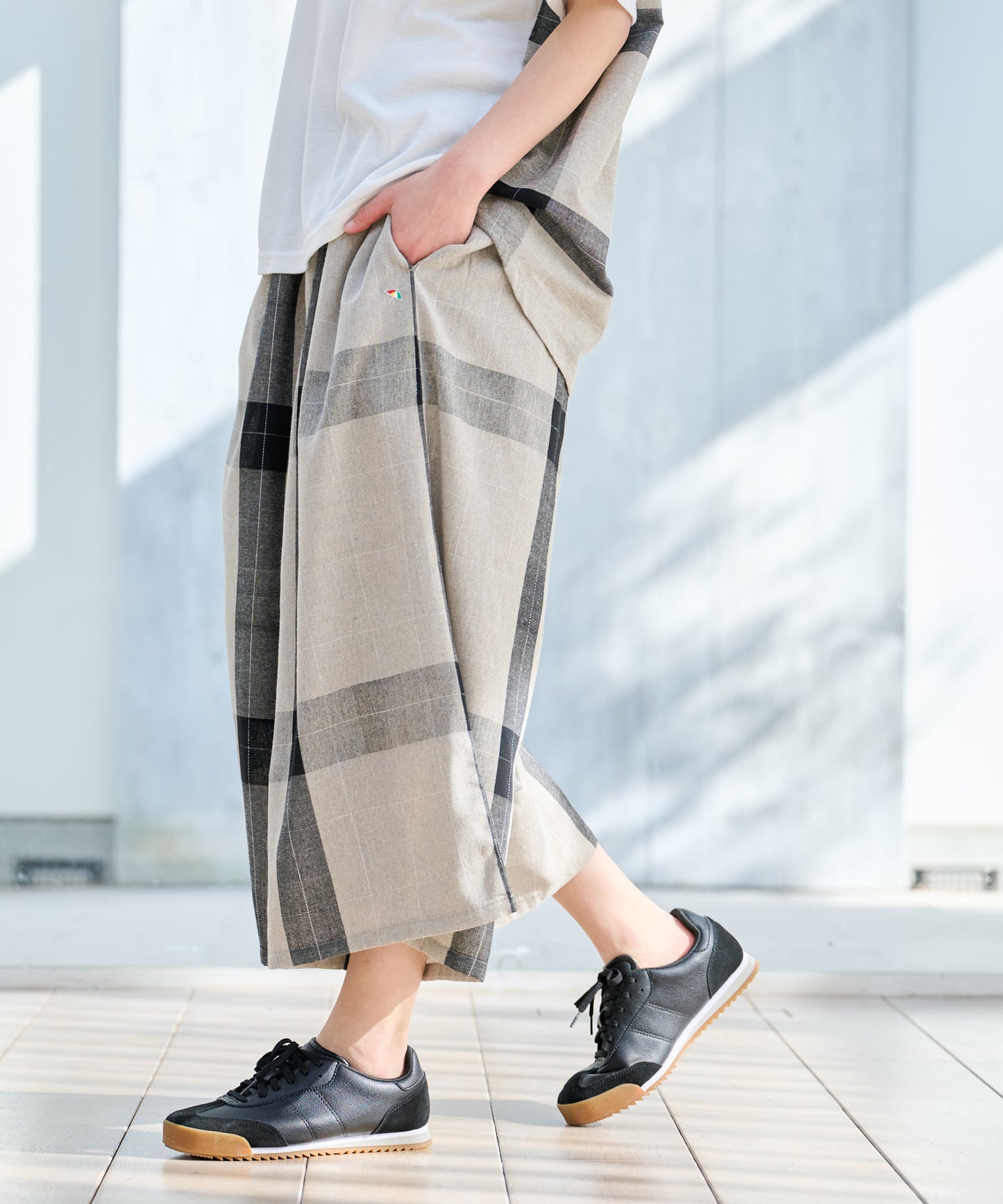 【TIME SALE】ビックチェックフレアパンツ