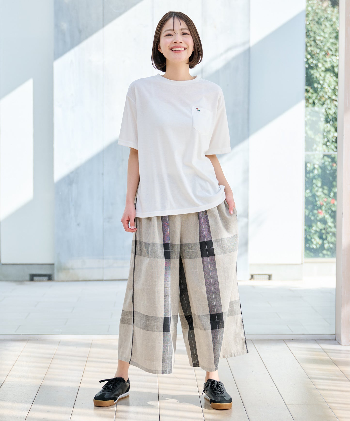 【TIME SALE】ビックチェックフレアパンツ