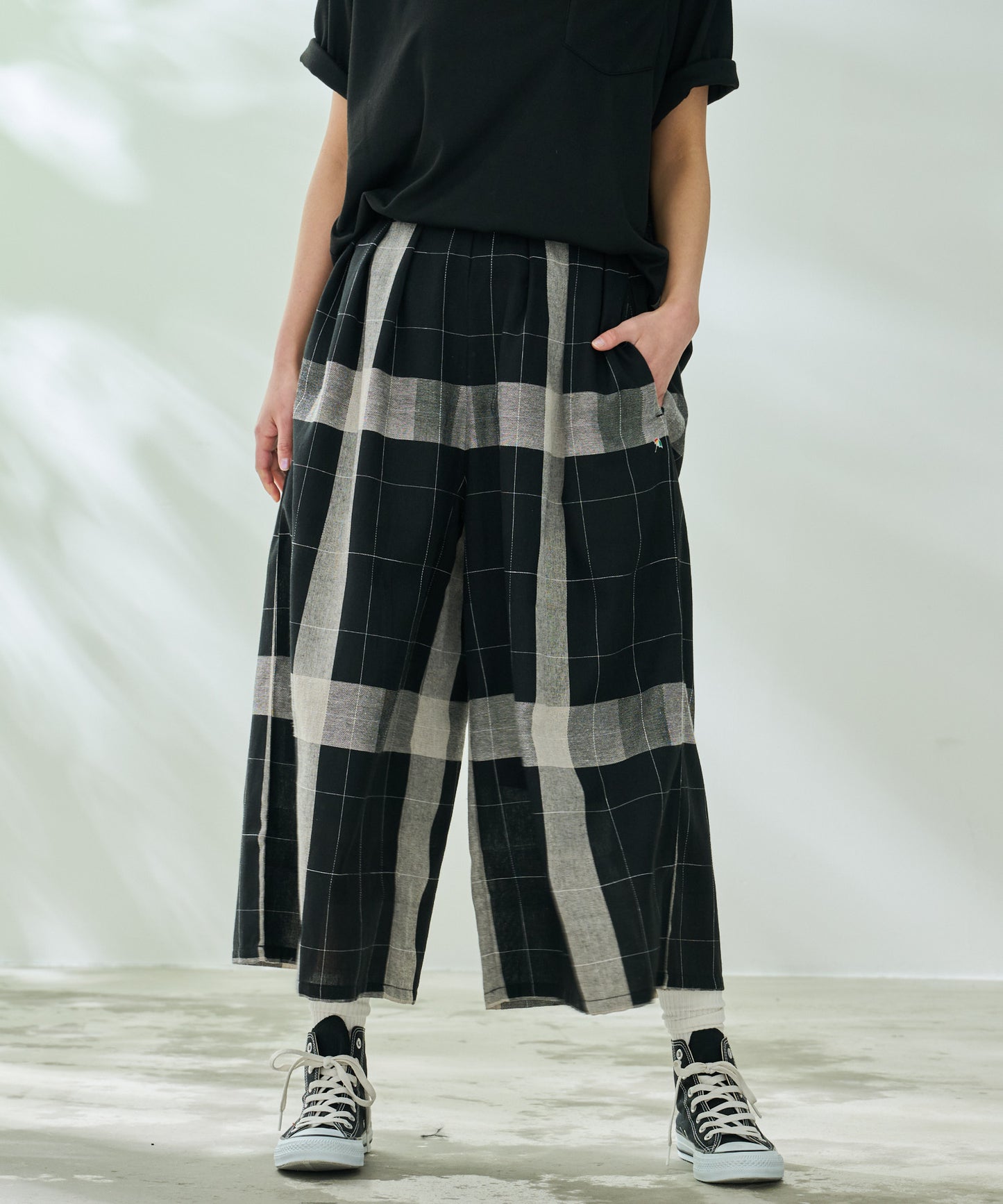 【TIME SALE】ビックチェックフレアパンツ