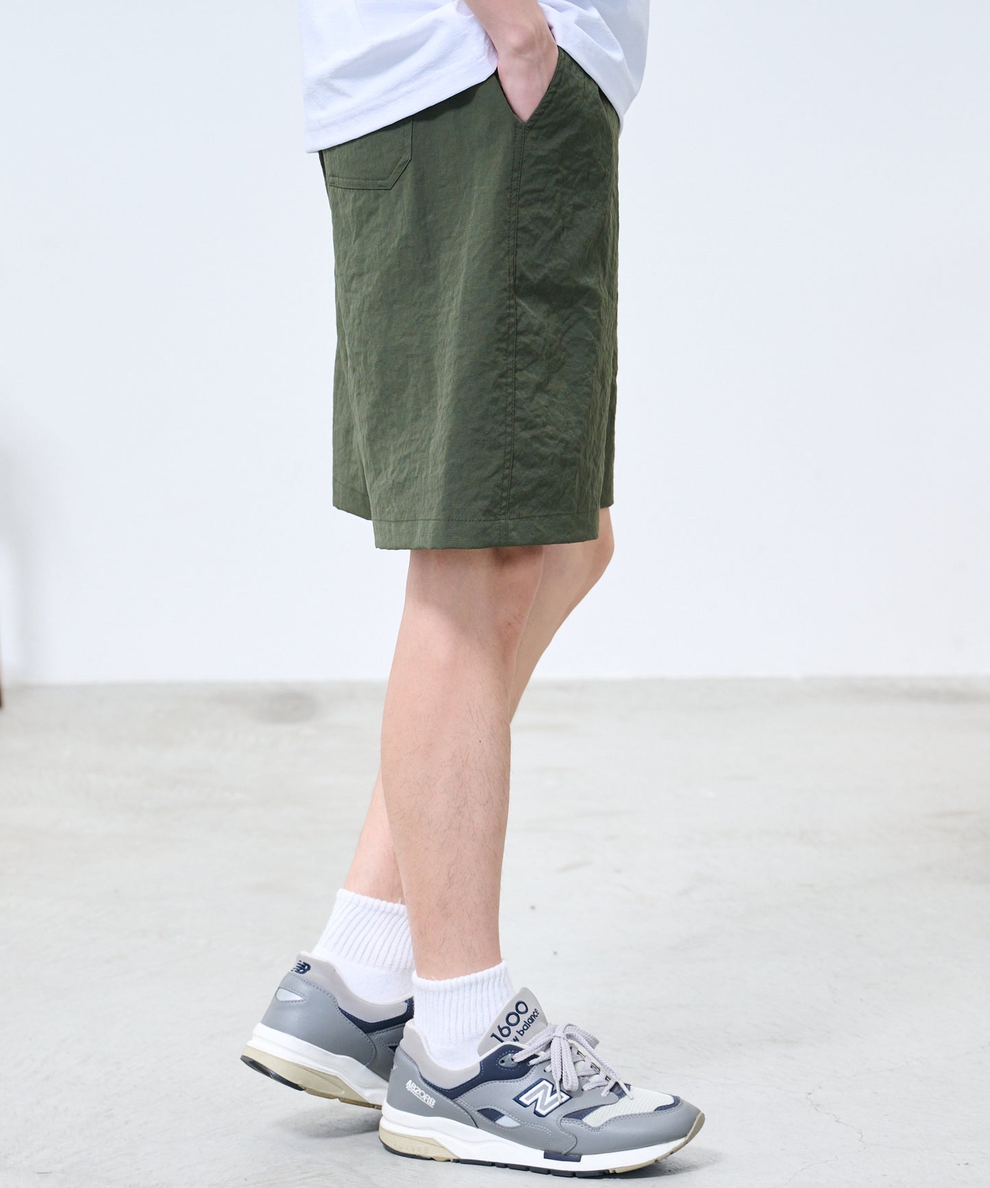 【TIME SALE】【残り1点】ストレッチワッシャー シェア ショートパンツ