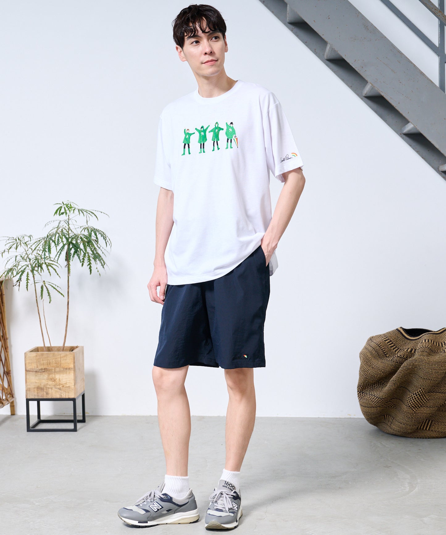 【TIME SALE】【残り1点】ストレッチワッシャー シェア ショートパンツ