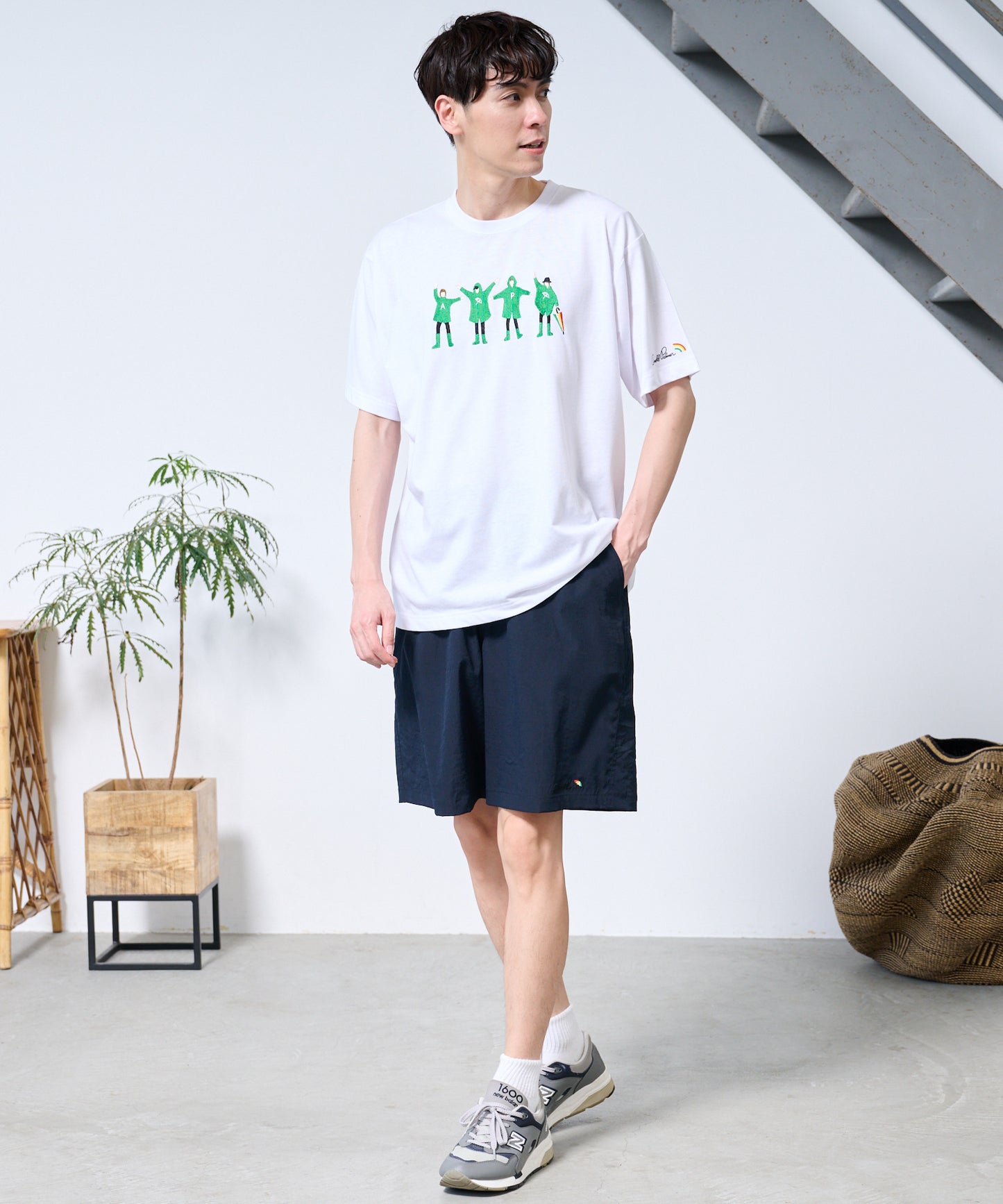 【TIME SALE】【残り1点】ストレッチワッシャー シェア ショートパンツ