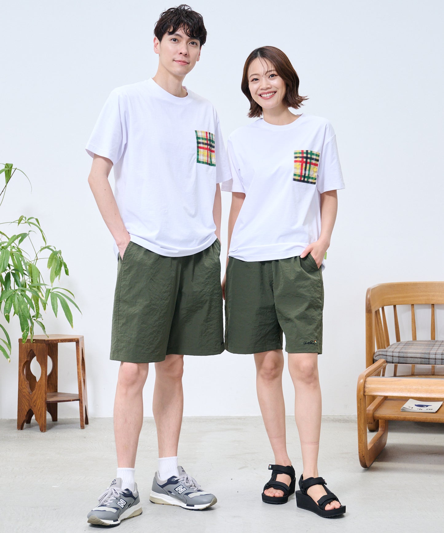 【TIME SALE】【残り1点】ストレッチワッシャー シェア ショートパンツ