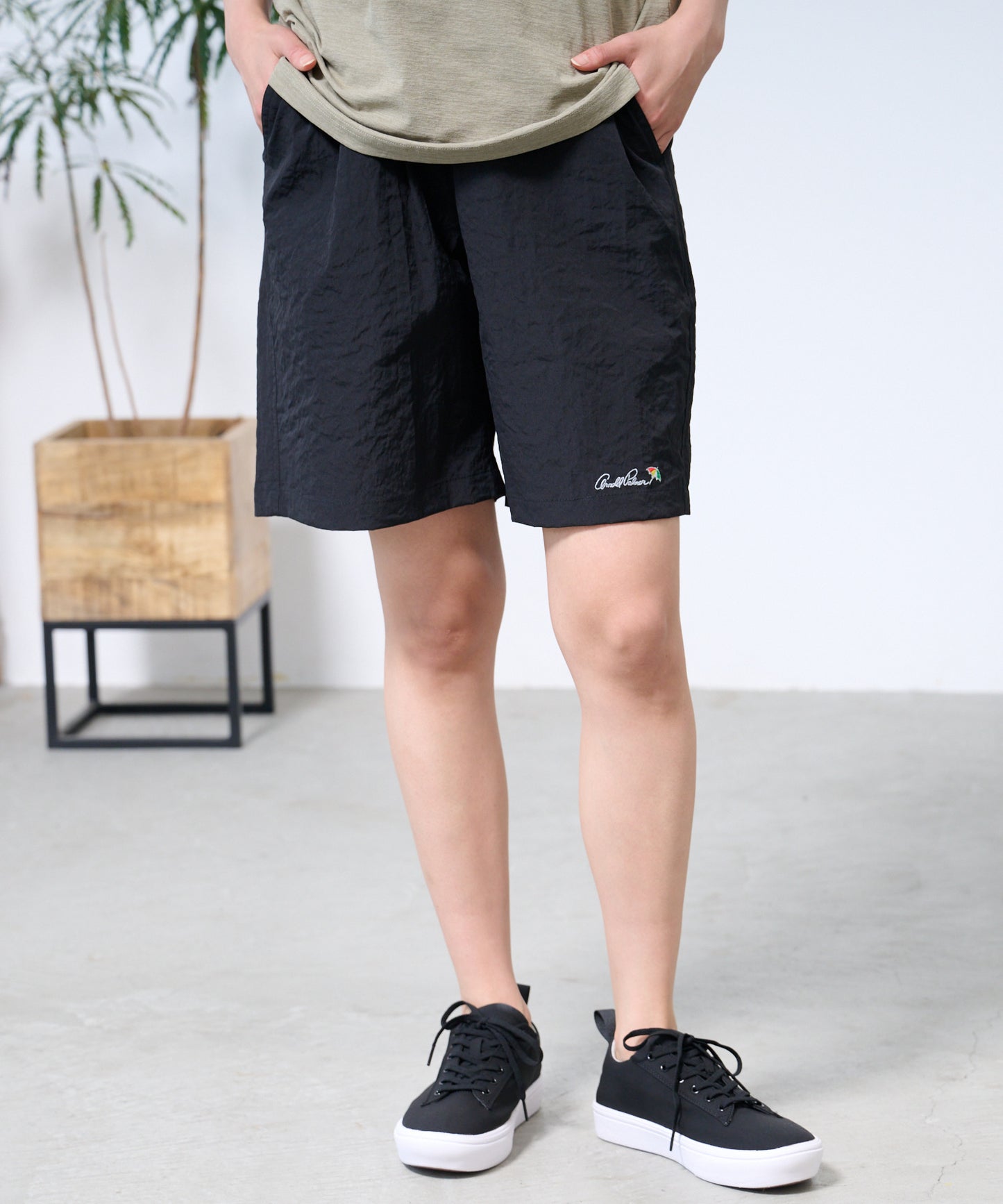 【TIME SALE】【残り1点】ストレッチワッシャー シェア ショートパンツ