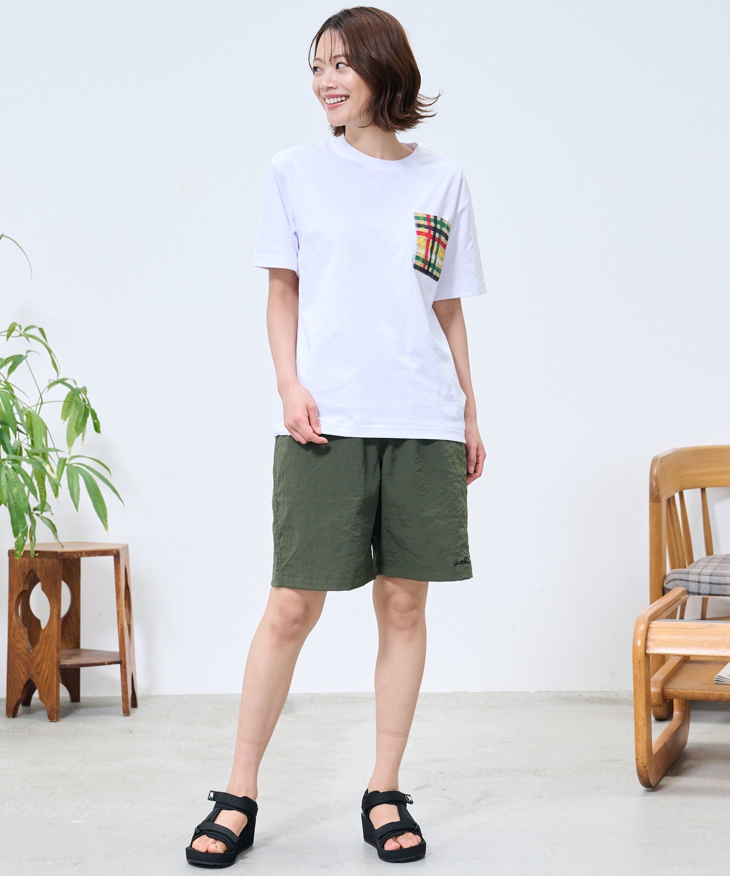 【TIME SALE】【残り1点】ストレッチワッシャー シェア ショートパンツ