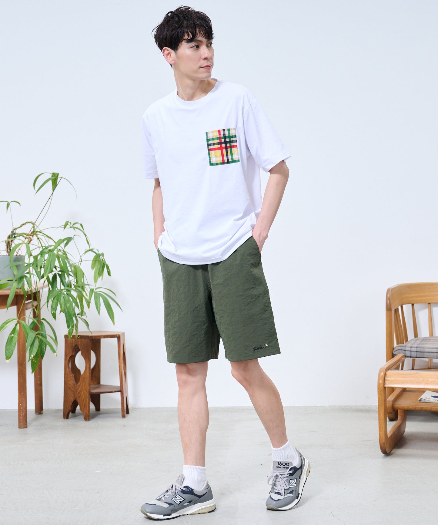 【TIME SALE】【残り1点】ストレッチワッシャー シェア ショートパンツ