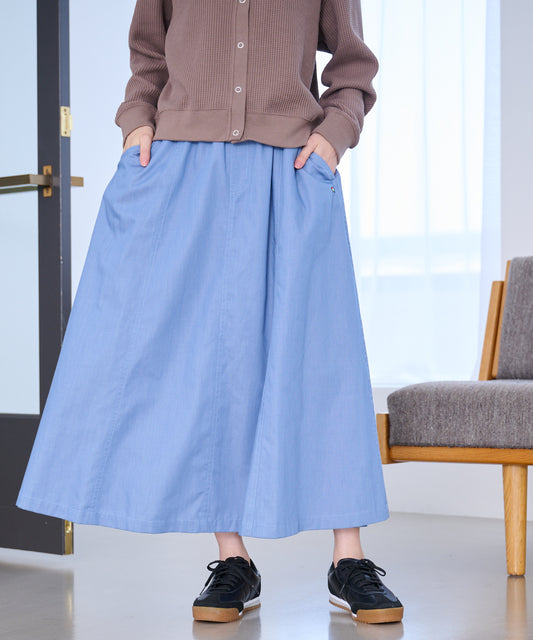 Arnold Palmer 裏ワザデニム イージーケア セミフレアスカート