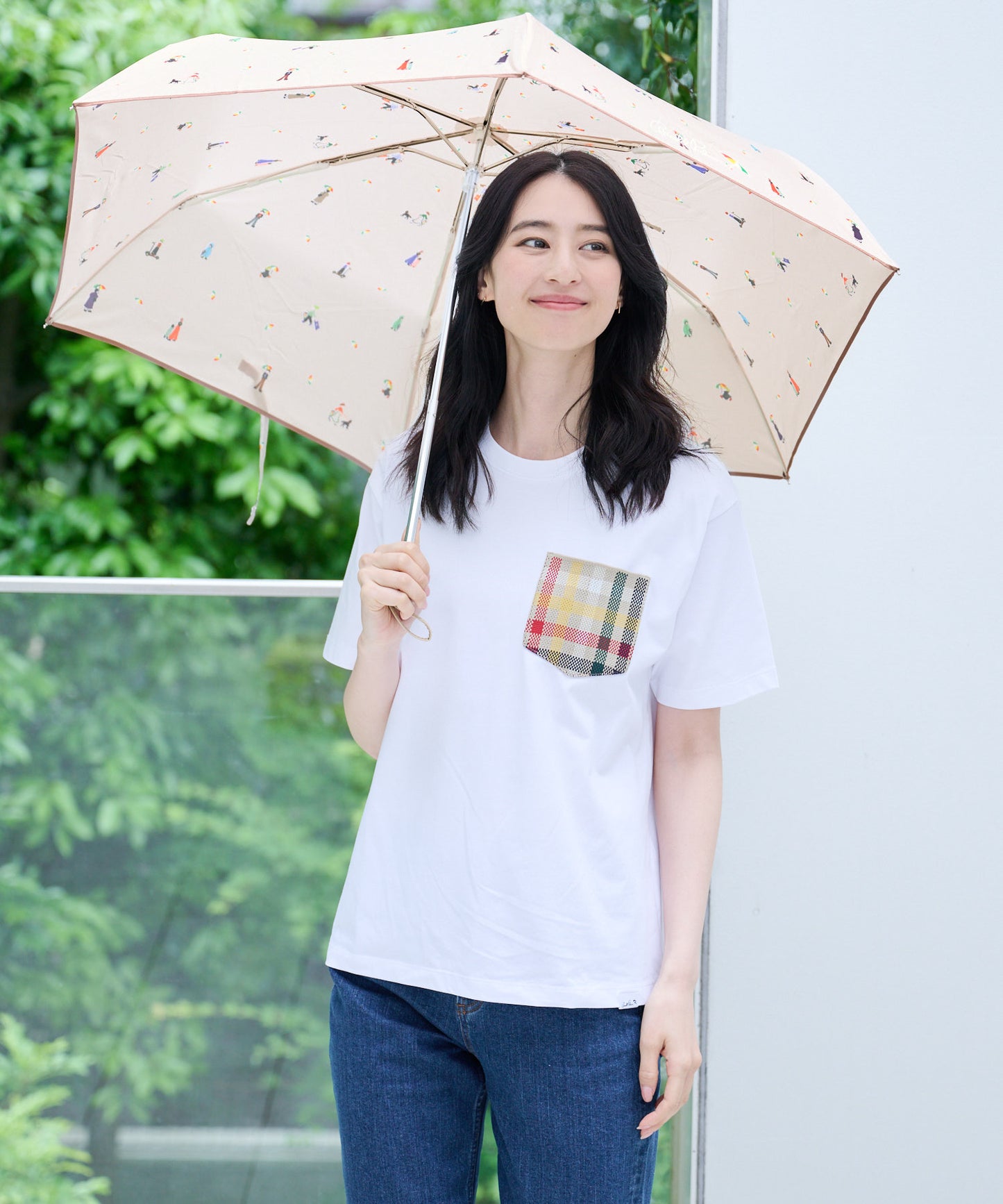 【期間限定 セール】アート総柄 晴雨兼用 シェア 折り畳み傘