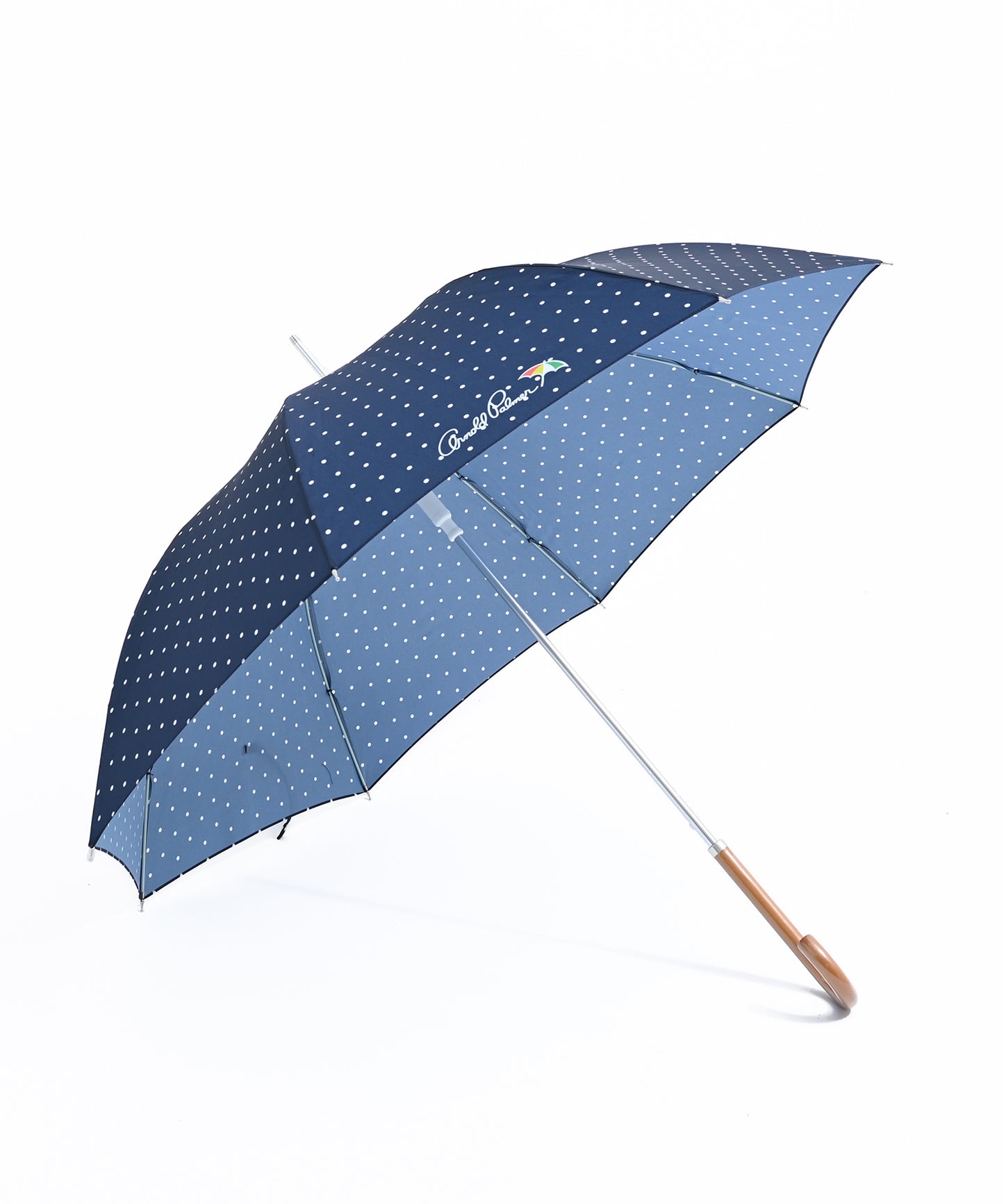 ドット柄 晴雨兼用 シェア 長傘