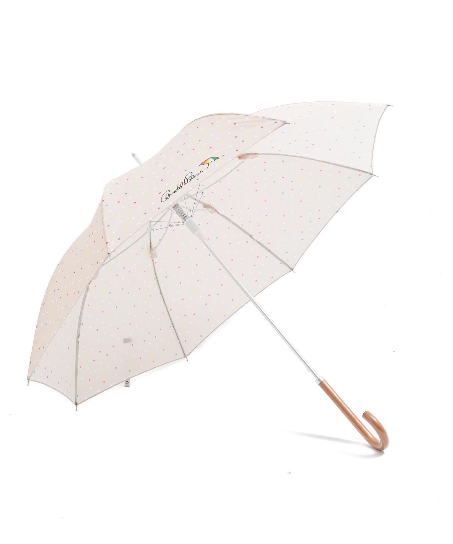 ドット柄 晴雨兼用 シェア 長傘