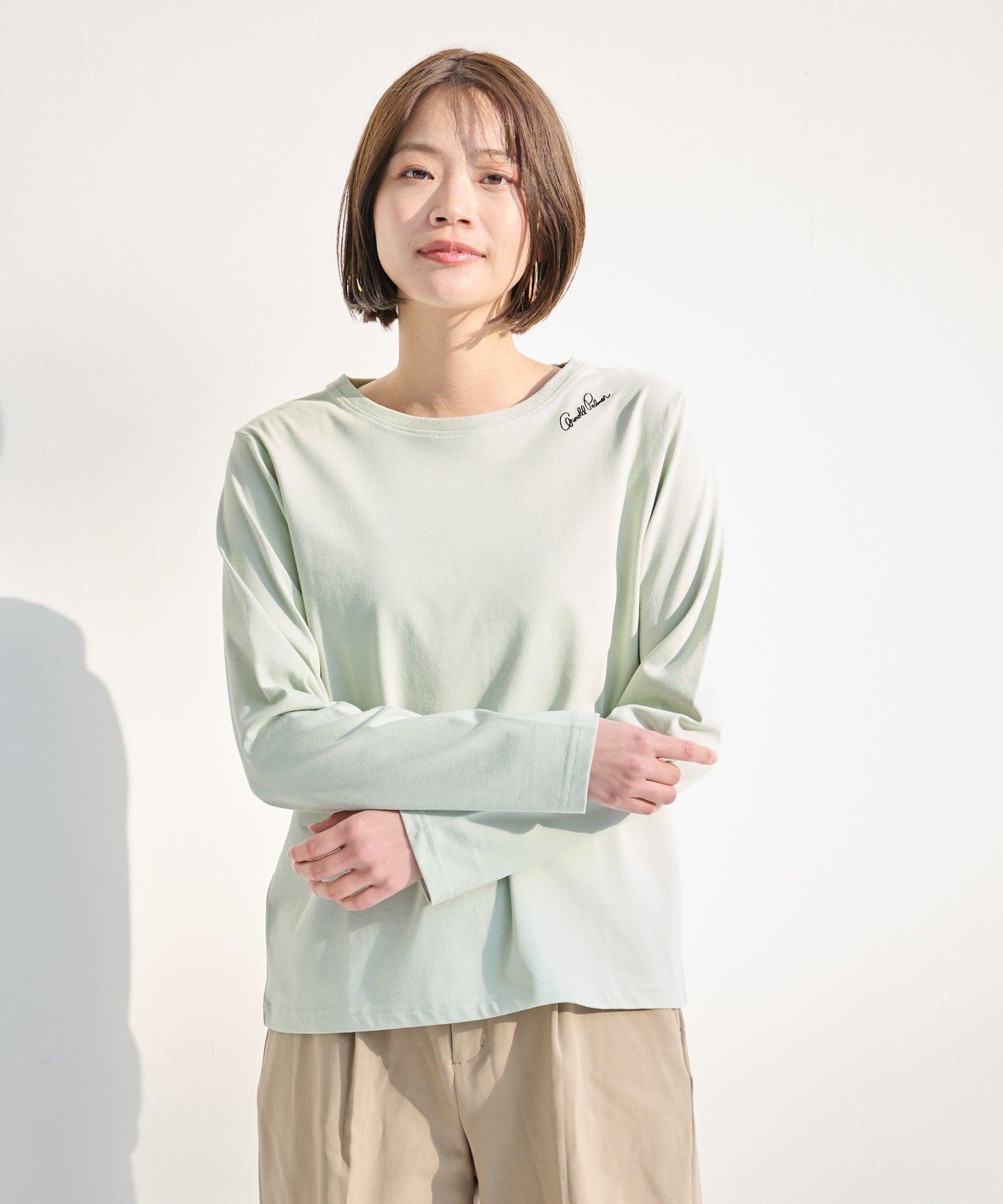 ワンポイント ロゴベーシックロンT