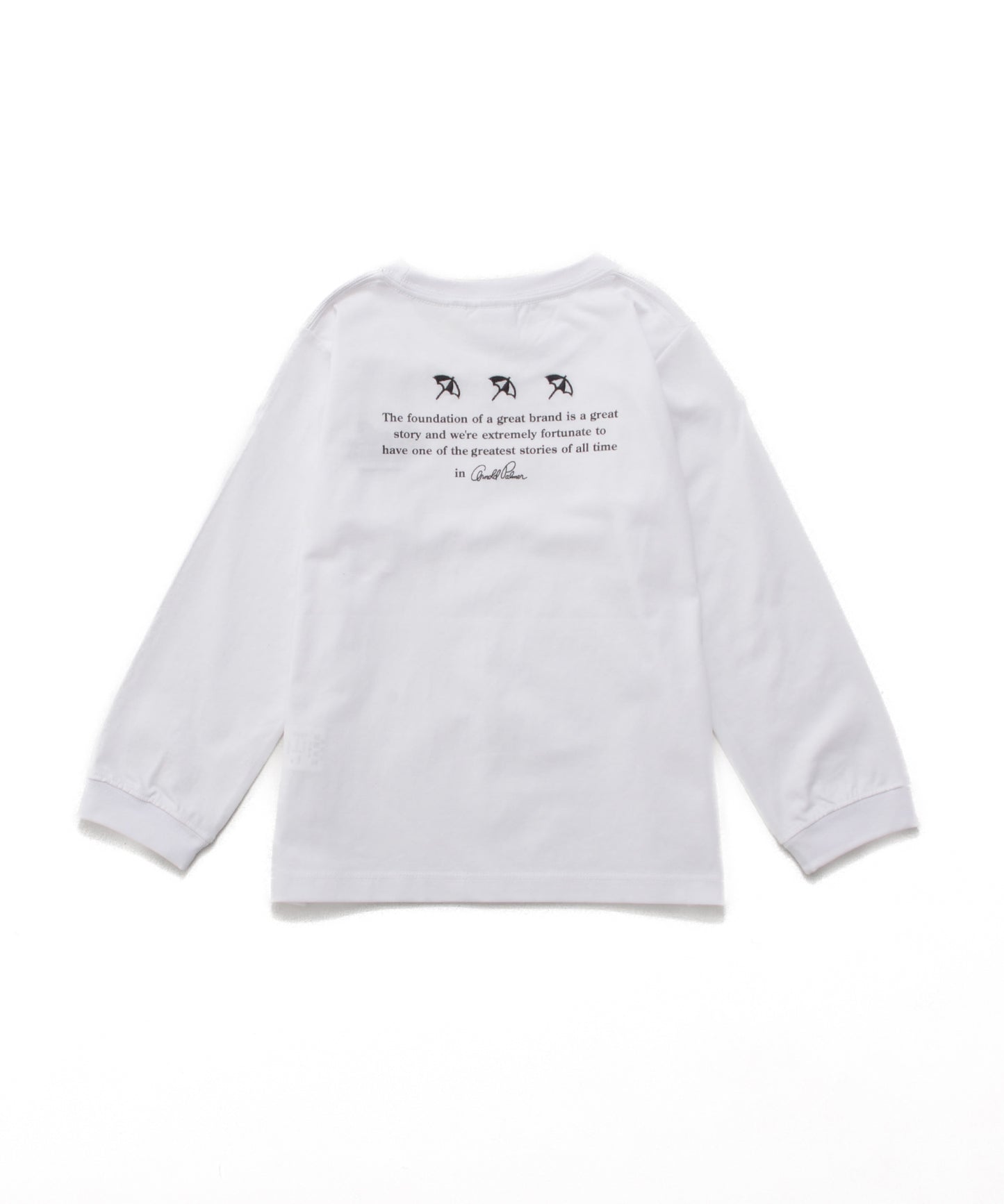 バックロゴグラフィック ロングスリーブTシャツ【キッズ】