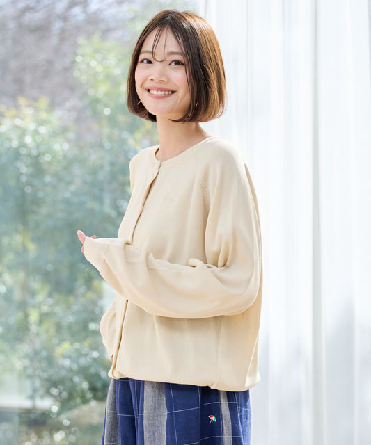 Arnold Palmer リネンタッチエアリ―ニットカーディガン