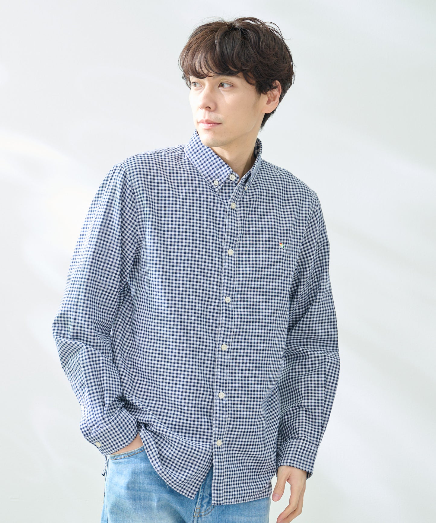 【TIME SALE】【残り3点】EVERY DAY ギンガムチェック シェア シャツ