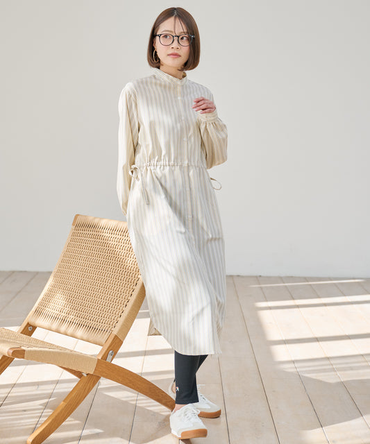 Arnold Palmer EVERY DAY イージーケア ストライプシャツワンピース