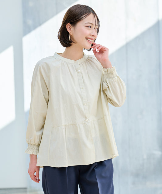 Arnold Palmer 【残り2点】ぺプラムシルエットブラウス