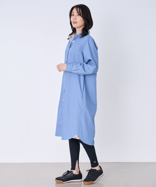 Arnold Palmer 【残り1点】裏ワザデニム イージーケア シャツワンピース